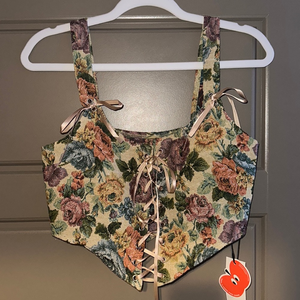 Cider Floral Corset Top